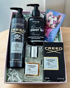 Подарунковий набір косметики у стилі CREED Aventus 3 в 1 TB2800730-ID2456133741 фото