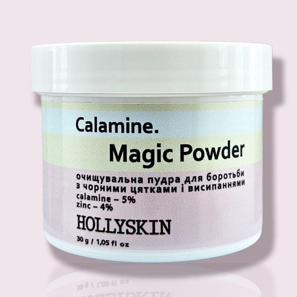Очищувальна пудра для боротьби з чорними цятками і висипаннями HOLLYSKIN Calamine. Magic Powder, 30g 0289h фото