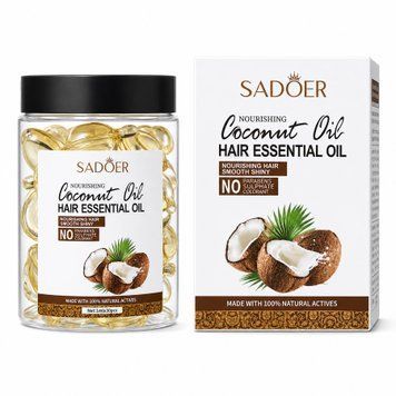 Масляные капсулы для волос с кокосовым маслом SADOER Coconut Oil Hair Essential Oil 1 мл 30 шт K49048578-ID3149342354 фото