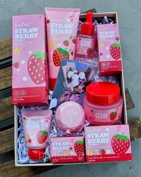 Набір косметики для догляду Sadoer Strawberry 5 в 1 CS1480900-ID3156256539 фото