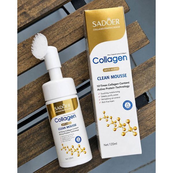 Очищающий мусс для лица с коллагеном Sadoer Collagen Anti-Aging Clean Mousse 120 мл K66667112-ID3149342355 фото