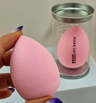 Спонж для макіяжу в формі краплі Світло-рожевий Puff Make Up Beauty Blender 2017486997 фото