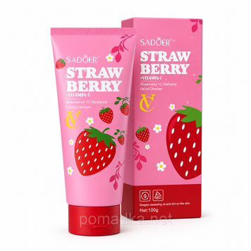 Пенка для умывания Sadoer Strawberry VC Radiance Facial Cleanser 100 г K25243741-ID3149342356 фото