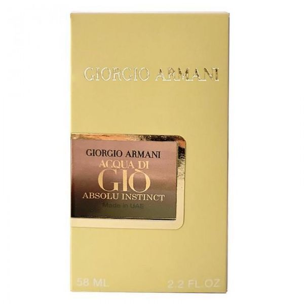 Чоловіча парфумована вода у стилі Giorgio Armani Acqua di Gio Absolu Instinct 58 мл 12597-01 фото