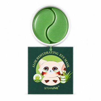 Гідрогелеві патчі для очей Sersanlove Aloe Rehydrating Eye Mask 90 г 60 шт K75363320-ID3153658857 фото