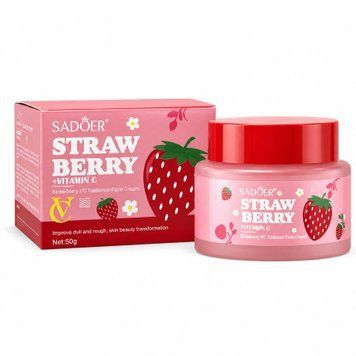 Крем для обличчя з полуницею та вітаміном C Sadoer Strawberry VC Radiance Face Cream 50 г K55943133-ID3149342336 фото