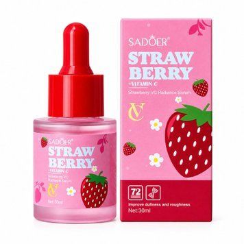Сироватка для обличчя Sadoer Strawberry VC Radiance Serum з вітаміном C 30 мл K91521785-ID3149342361 фото