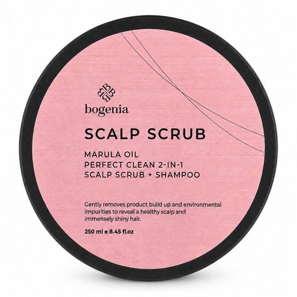 Скраб-шампунь для шкіри голови з олією марули Bogenia Marula Oil Perfect Clean 2-in-1 Scalp Scrub + Shampoo BG403 №006 250 мл BG403.006 фото