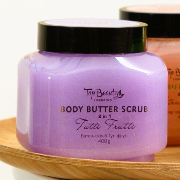 Сахарный батер-скраб для тела 2 в 1 В Тутти-фрутти Top Beauty Body Butter Scrub 2 in 1 Tutti Frutti 400 г УТ-00000048 фото