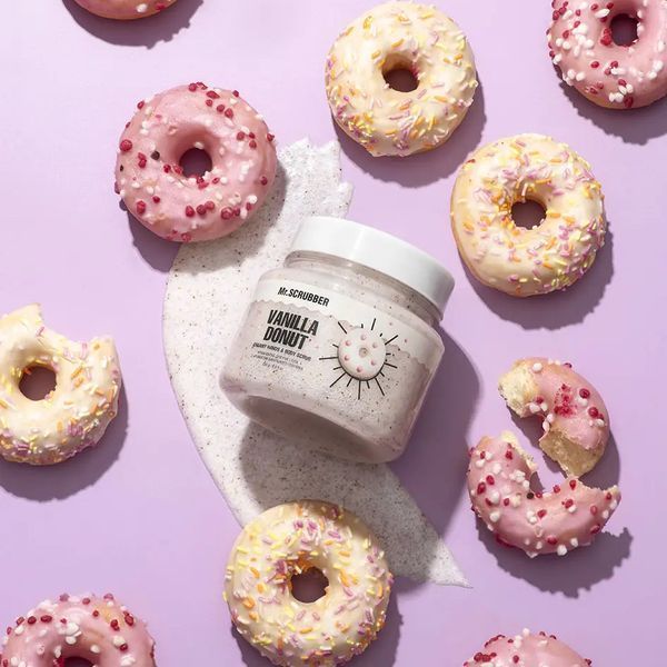 Сахарный крем-скраб для рук и тела Mr. Scrubber Creamy Hands & Body Scrub Vanilla Donut 250 г 1130 фото