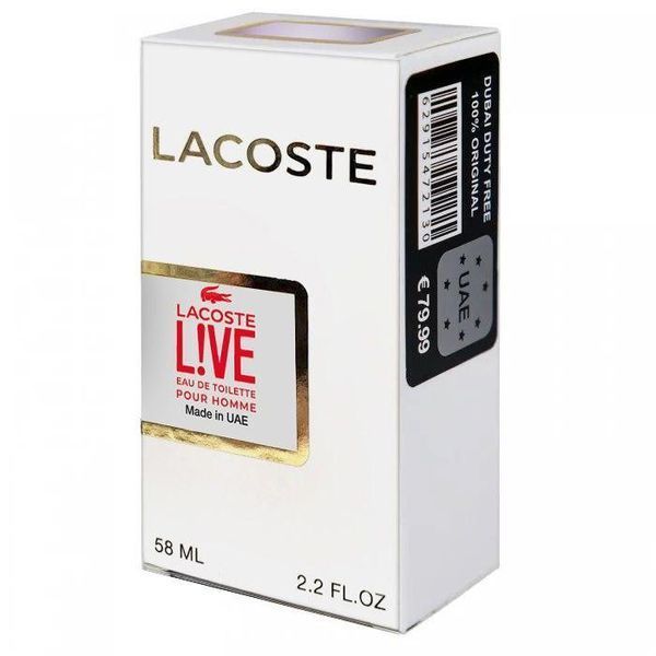 Чоловіча парфумована вода у стилі Lacoste Lacoste Live 58 мл 18172-01 фото