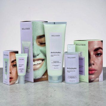 Набір косметики для боротьби з набряками з охолоджувальним ефектом HOLLYSKIN Artichoke. Skin Perfecting 3 в 1 3030262796 фото