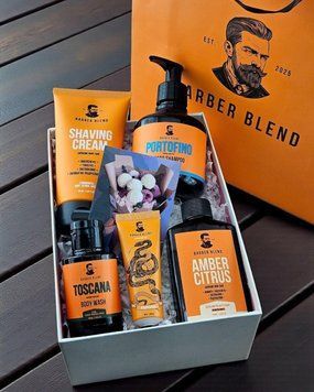 Подарунковий набір для чоловіків Barber Blend 5 в 1 &mdash; гоління, борода, волосся, тіло та руки PB6241040-ID3023980072 фото