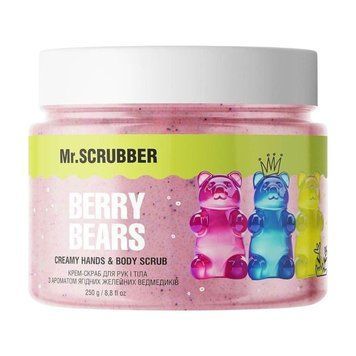 Сахарный крем-скраб для рук и тела Mr. Scrubber Creamy Hands & Body Scrub Berry Bears 250 г 1135 фото