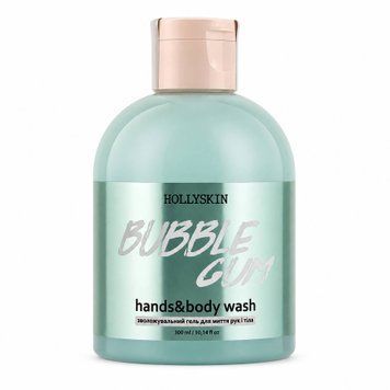 Зволожувальний гель для рук і тіла Hollyskin Bubble Gum Hands & Body Wash 300 мл 0250h фото