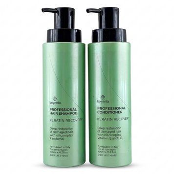 Набір для догляду за волоссям Bogenia Professional Keratin Recovery 2 в 1 400 мл CS3420590-ID3096574905 фото