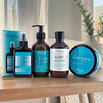 Набор косметики для ухода за волосами Top Beauty Rosemary 4 в 1 (шампунь, бальзам, скраб, тоник) CS6401340-ID3165804785 фото
