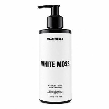 Шампунь для тела и волос 2 в 1 Mr. Scrubber Man Hair & Body 2 in 1 Shampoo White Moss 300 мл 1420 фото