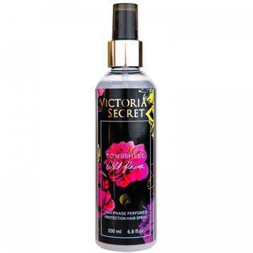 Двофазний парфумований захисний спрей для волосся у стилі Victoria`s Secret Bombshell Wild Flower 200 мл 17842-01 фото
