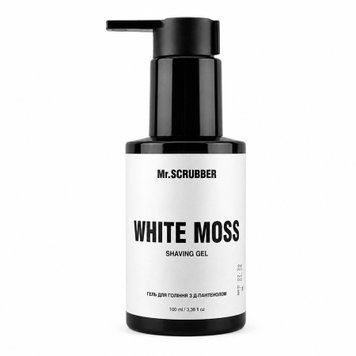 Гель для бритья с д-пантенолом Mr. Scrubber Shaving Gel White Moss 100 мл 1422 фото