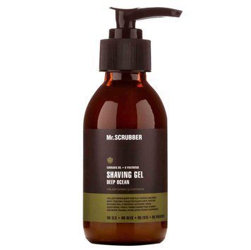 Гель для бритья с маслом конопли и Д-пантенолом Mr. Scrubber Shaving Gel Deep Ocean 125 мл 148 фото