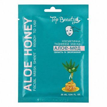 Тканевая маска для лица Алоэ-Мед Top Beauty Aloe Honey Facial Mask Sheet, 25 ml УТ-00000105 фото