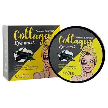 Гідрогелеві патчі під очі зволожуючі з ефектом ліфтингу SADOER Bamboo Charcoal Collagen Eye Mask, 60 шт 18892-01 фото