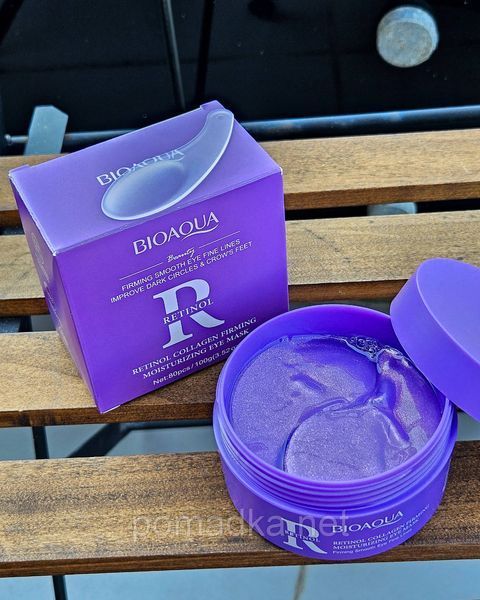 Гідрогелеві патчі для очей Bioaqua Retinol Collagen Firming Moisturizing Eye Mask 100 г 80 шт K54962979-ID3149342331 фото