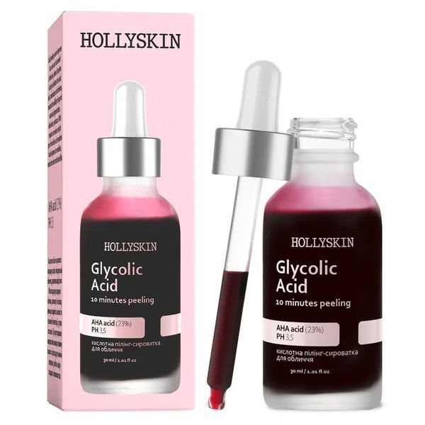 Кислотная пилинг-сыворотка для лица HOLLYSKIN Glycolic Acid, 30 ml 0243h фото