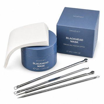 Глубоко очищающая маска от черных точек и угрей MODAY Blackhead Mask, 30 g + ПОДАРОК Инструменты MODAY Blackhead Remover 2009484795 фото