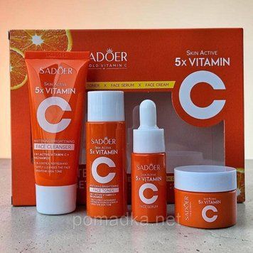 Міні-набір для освітлення шкіри Sadoer VC Whitening Travel Set 4 шт K40194899-ID3149342344 фото